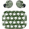 Marijuana Leaf White Pattern Amazon Echo Buds Skin
