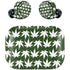 Marijuana Leaf White Pattern Amazon Echo Buds Skin