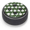 Marijuana Leaf White Pattern Amazon Echo Dot Skin