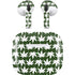 Marijuana Leaf White Pattern Apple AirPods (3rd Gen 2021) Skin