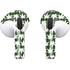 Marijuana Leaf White Pattern Apple AirPods (3rd Gen 2021) Skin