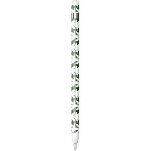 Marijuana Leaf White Pattern Apple Pencil (1st Gen, 2017) Skin