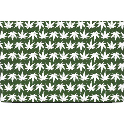 Marijuana Leaf White Pattern Dell Vostro Skin