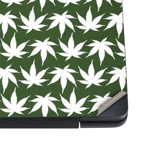 Marijuana Leaf White Pattern Dell Vostro Skin