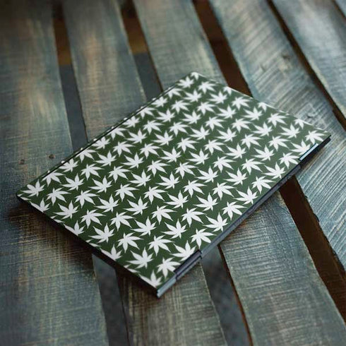 Marijuana Leaf White Pattern HP Envy Skin