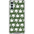 Marijuana Leaf White Pattern Galaxy A13 5G Clear Case