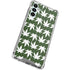 Marijuana Leaf White Pattern Galaxy A13 5G Clear Case