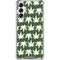 Marijuana Leaf White Pattern Galaxy A14 5G Clear Case