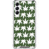 Marijuana Leaf White Pattern Galaxy A15 5G Clear Case