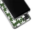 Marijuana Leaf White Pattern Galaxy A21 Clear Case