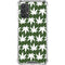 Marijuana Leaf White Pattern Galaxy A32 5G Clear Case