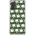 Marijuana Leaf White Pattern Galaxy A32 5G Clear Case