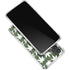 Marijuana Leaf White Pattern Galaxy A32 5G Clear Case