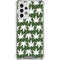 Marijuana Leaf White Pattern Galaxy A33 5G Clear Case