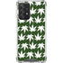 Marijuana Leaf White Pattern Galaxy A52 5G Clear Case