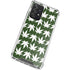 Marijuana Leaf White Pattern Galaxy A52 5G Clear Case