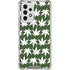 Marijuana Leaf White Pattern Galaxy A53 5G Clear Case