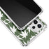 Marijuana Leaf White Pattern Galaxy A53 5G Clear Case