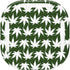 Marijuana Leaf White Pattern Galaxy Buds Live Skin