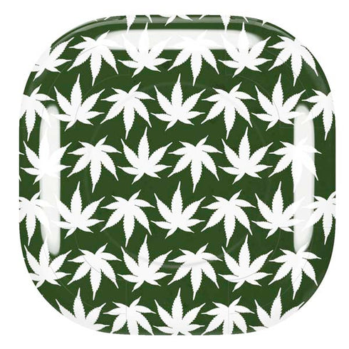 Marijuana Leaf White Pattern Galaxy Buds Live Skin