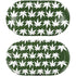 Marijuana Leaf White Pattern Galaxy Buds Skin