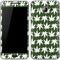 Marijuana Leaf White Pattern Galaxy J3 Skin