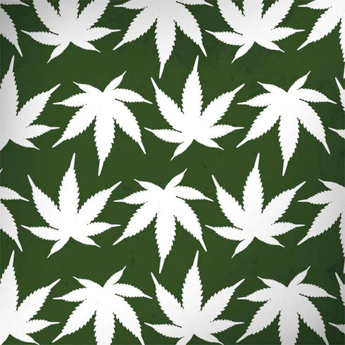Marijuana Leaf White Pattern Galaxy Note 8 Skin