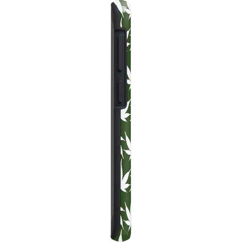 Marijuana Leaf White Pattern Galaxy S20 Plus Pro Case