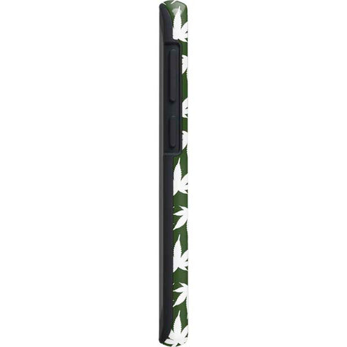 Marijuana Leaf White Pattern Galaxy S20 Ultra 5G Pro Case