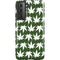 Marijuana Leaf White Pattern Galaxy S21 5G Pro Case