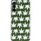 Marijuana Leaf White Pattern Galaxy S21 5G Skin