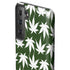 Marijuana Leaf White Pattern Galaxy S21 FE Pro Case