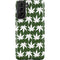 Marijuana Leaf White Pattern Galaxy S21 Plus 5G Pro Case