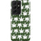 Marijuana Leaf White Pattern Galaxy S21 Ultra 5G Pro Case