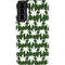 Marijuana Leaf White Pattern Galaxy S22 Plus Pro Case