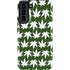 Marijuana Leaf White Pattern Galaxy S22 Plus Pro Case