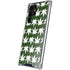 Marijuana Leaf White Pattern Galaxy S22 Ultra Clear Case