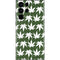 Marijuana Leaf White Pattern Galaxy S22 Ultra Skin