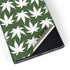 Marijuana Leaf White Pattern Galaxy S22 Ultra Skin