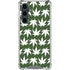 Marijuana Leaf White Pattern Galaxy S23 FE Clear Case