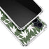Marijuana Leaf White Pattern Galaxy S23 FE Clear Case