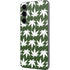 Marijuana Leaf White Pattern Galaxy S23 FE Skin