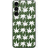 Marijuana Leaf White Pattern Galaxy S23 Plus Skin