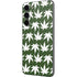 Marijuana Leaf White Pattern Galaxy S23 Plus Skin