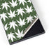 Marijuana Leaf White Pattern Galaxy S23 Ultra Skin