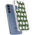 Marijuana Leaf White Pattern Galaxy S24 Clear Case