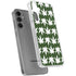 Marijuana Leaf White Pattern Galaxy S24 Plus Clear Case