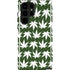 Marijuana Leaf White Pattern Galaxy S24 Ultra Impact Case