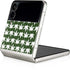 Marijuana Leaf White Pattern Galaxy Z Flip3 5G Skin