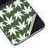 Marijuana Leaf White Pattern Galaxy Z Flip5 5G Skin